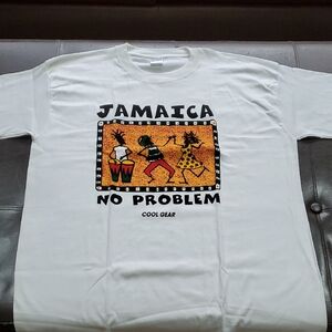 Cool Gear Jamaica No Problem White Graphic Tee